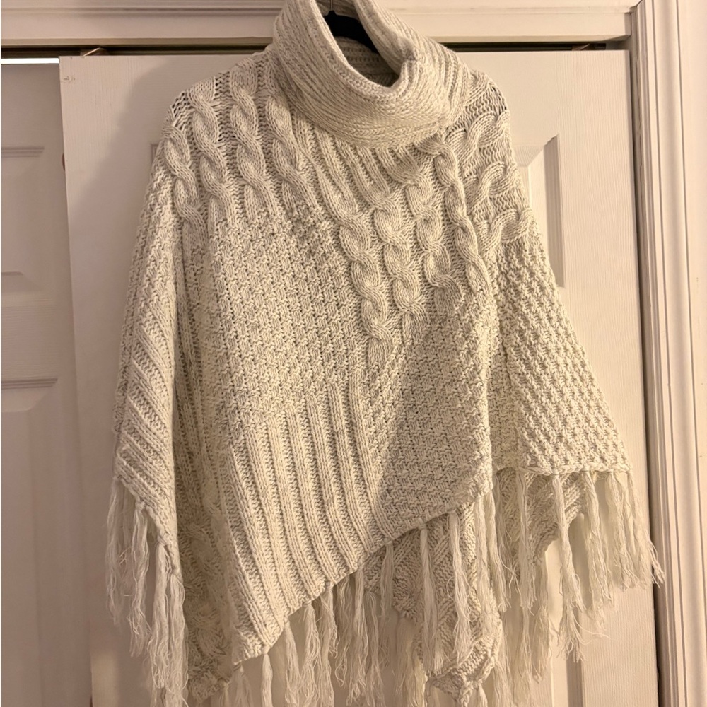 Elegant Cream Cable Knit Sweater